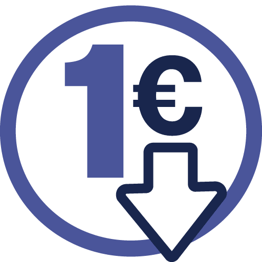 Τελική τιμή κάτω του 1€