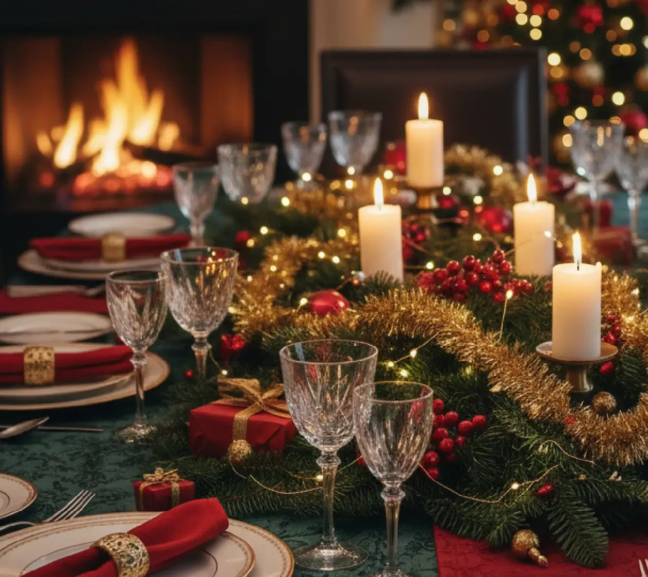 Στολισμός εορταστικού τραπεζιού undefined