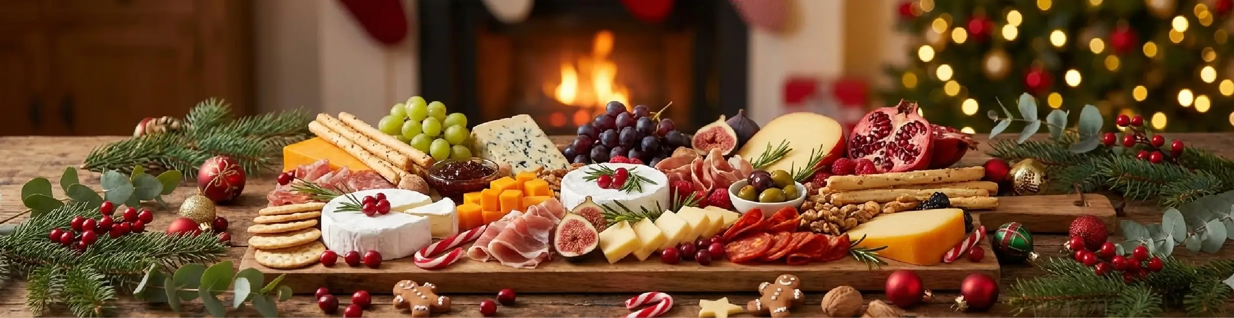 Χριστούγεννα τυριά και αλλαντικά
